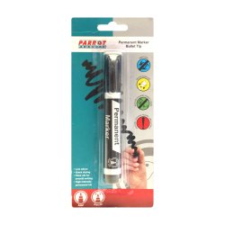 Permanent Marker Bullet Tip - Carded - Black