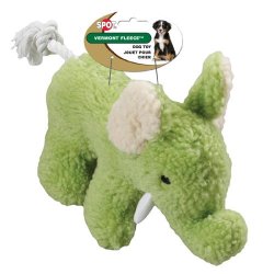 Ethical Pet Vermont Fleece Dog Toy 10-INCH Elephant Assorted