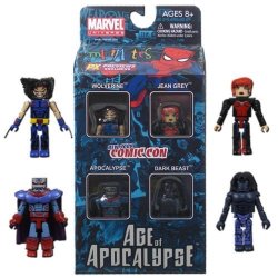 Marvel Minimates 2010 Nycc New York Comiccon Exclusive 4PACK Age Of Apocalypse Box Set 1 Cyclops Magneto Rogue Sunfire