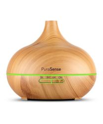 Aroma Oil Ultrasonic Diffuser And Humidifier With LED Lights - Light Wood