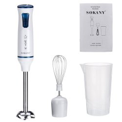 SOKANY 3IN1 1000W Electric Stick Hand Blender Mixer Baby Food Processor Set Chopper Juicer