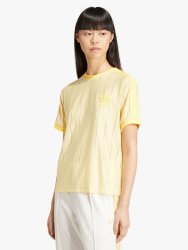 Adidas Originals Women&apos S 3-STRIPES Yellow T-Shirt