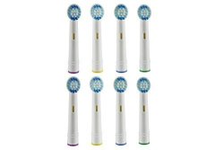 Ihealthia Generic Oral B Replacement Brush Heads 8-PACK Fits Oral B Vitality Precision Clean Dual Clean Triumph Braun Oral B Electric Toothbrush