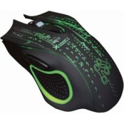 X-craft Pro Noiz Z8000 Optical Gaming Mouse Black And Green