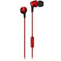 Maxell FUS-9 Fusion Earphones - Fury Red