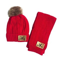 girls red winter hat