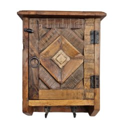 Wooden Key Cabinet Wall Hanging Sotran Dekorativ