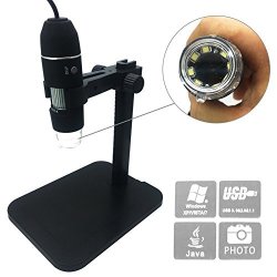 Digital Microscope Klaren 1000X 8 LED 2MP USB Digital Microscope Endoscope Magnifier Camera Set