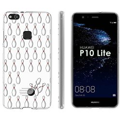 Huawei P10 Lite Tpu Silicone Phone Case Mobiflare Clear Ultraflex Thin Gel Phone Cover - Bowling Pin Strike For Huawei P10 Lite 5.2" Screen