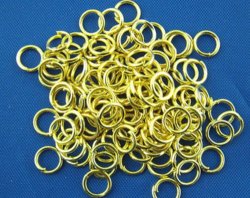 Jump Rings - Gold Plated - 6MM - 100 Pcs