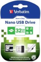 Verbatim VB-98130 USB Store& 39 N& 39 Stay Nano Flash Drive 32GB