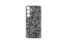 Samsung Galaxy S24 Plus Smapp Flipsuit Card - Keith Haring Mono