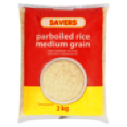 Parboiled Medium Grain White Rice Bag 2KG