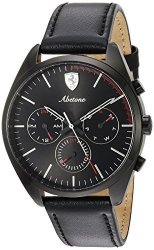 Ferrari Men's 0830503 Abetone Analog Display Quartz Black Watch
