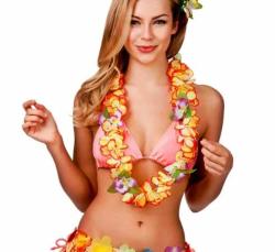 EBTOYS 8pcs Hawaiian Luau Flower Lei Hair Clip Set for Luau Tropical Hawaiian Party Favors