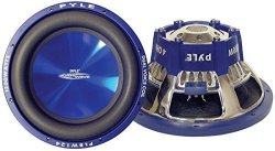 Car Vehicle Subwoofer Audio Speaker - 8 Inch Blue Injection Molded Cone Blue Chrome-plated Steel Basket Dual Voice Coil 4 Ohm Impedance 600 Watt