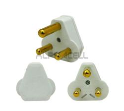 Alphacell Plug Top White 16A - Hollow Pin - 1PC