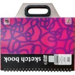 Flip File Smart File A3 Sketch Book With Handle Pink Purple