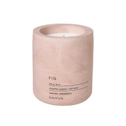 Scented Candle In Concrete Container Fig Pale Pink Fraga Large