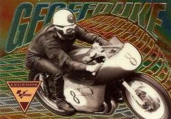 Geoff Duke - Moto Gp Card Collection By Panini - "super Rare" Gold Legend Card 4