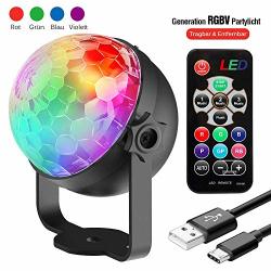 Disco Ball Disco Lights-usb Portable Sound Activated Light With Remote Control Dj Lighting LED 6W Rgb Light Bal Dance Lightshow For Home Room Parties