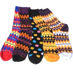 Colorful Dress Socks 5 Pairs Lot No Gift Box - GROUP9
