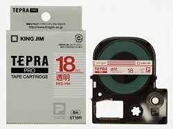 Jim King Tape Cartridge Tepura Pro ST18R 18MM Transparent Label