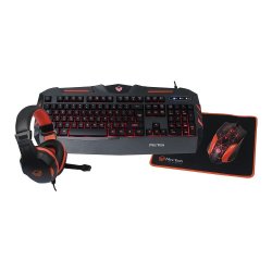 PC Gaming Combo 4-IN-1 Keyboard Mouse Mousepad & Headphone