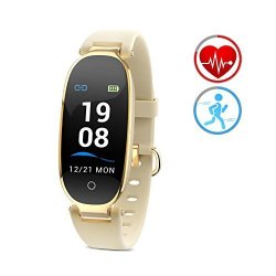 ZKCREATION Fitness Tracker Heart Rate Monitor Activity Tracker For Women Pedometer With Calories Sleep Monitor Bluetooth IP67WATERPROOF Smart Watch Compatible With Android And Ios Smartphone Color