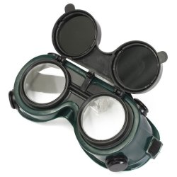Steampunk Solder Welding Goggles Industrial Glasses With Flip Up Darken Cutting Grinding