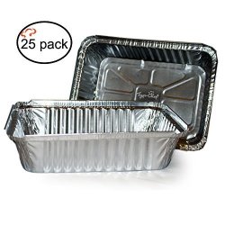 Tiger Chef 1-Pack, Disposable Durable Aluminum Large Rectangle