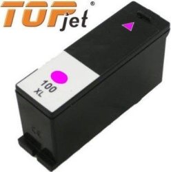 Topjet TJ-100M Generic Replacement Ink Cartridge For Lexmark 100XL LE14N1070BP - High Yield Magenta