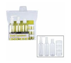 Travel Set In Pouch 6 Piece - 3 X 100ML Bottles 3 X 15ML Containers