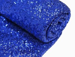 3 Feet 1 Yards-royal Blue-sequin Fabric By The Yard Sequin Fabric Tablecloth Linen For Xmas Decor Royal Blue