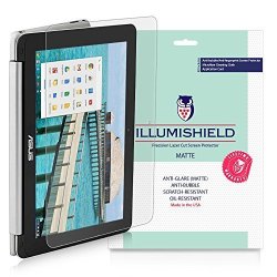 Asus Chromebook Flip Screen Protector 10.1" 2015 2-PACK Illumishield Anti-glare Screen Protector For Asus Chromebook Flip HD Shield With Anti-bubble & Anti-fingerprint Matte Film