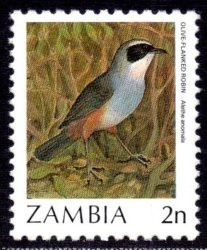 Zambia - 1987 Birds 2N Surcharge Omitted Mnh Sg 492B