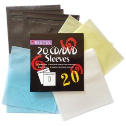 Double Sided Cd DVD Sleeves X 20 - 12 Month Carry- In