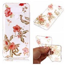 Aipyy LG G6 Case Transparent Pattern Soft Tpu Material Back Cover Case For LG G6 5.7 Inch -azalea