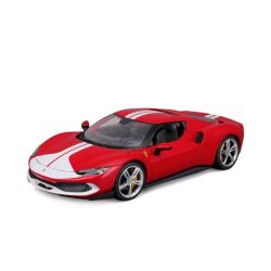 -1 18 Ferrari - 296 Gtb - Red And White Scale Model Car