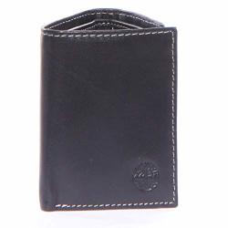 Timberland Gtl Men's Premium Genuine Leather Trifold Wallet Black