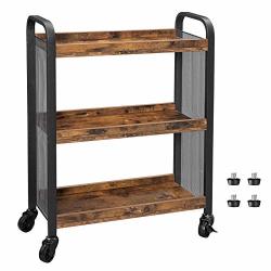 Vasagle Daintree Serving Cart Slim Kitchen For Narrow Es Vasagle Daintree Serving Cart Slim