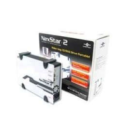 Vantec NST-525UF 5.25 Hard Drive Enclosure USB 2.0 Black & Silver