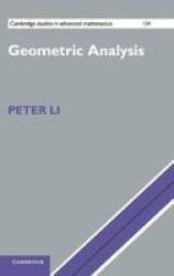 Geometric Analysis Hardcover New
