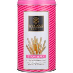 D'licious Master Selection Wafer Sticks Strawberry 370g