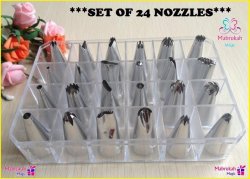 Limited Stock Amazing Set Of 24 Nozzle Tips In Crystal Case