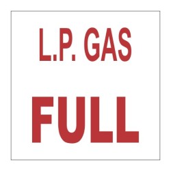 L.p. Gas Full " Sign