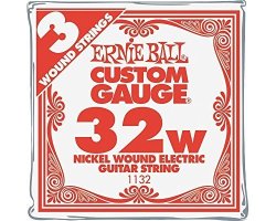 Ernie Ball Nickel Wound Single Guitar Strings 3-PACK .032 Gauge 3-PACK