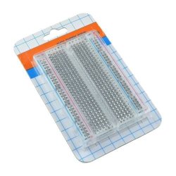 10 Pcs MINI Universal Clear Solderless Breadboard 400 Contacts Tie-points
