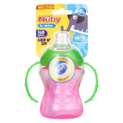 Nuby Sipper Cup With Handle Pink 360ML