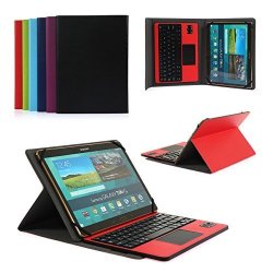 CoastaCloud Pu Leather Folio Bluetooth Keyboard Case Cover For Samsung Galaxy Note 10.1 N8010 N8000 2012 And Tab A 9.7 T555C T550 Tablet With Qwerty Layout